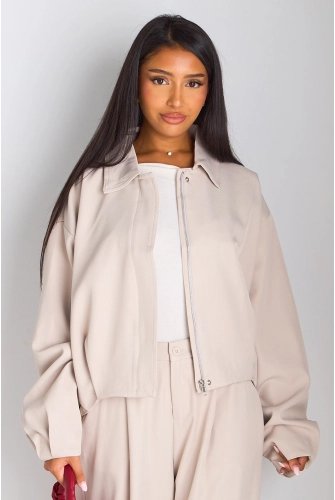 Veste courte beige