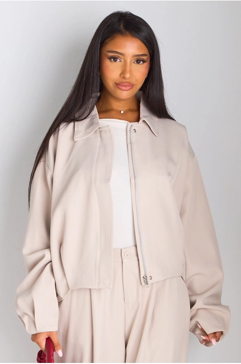 Veste courte beige