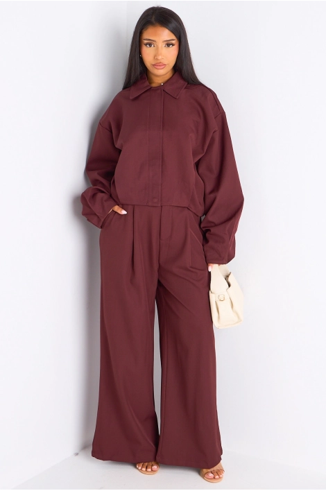 Veste courte prune