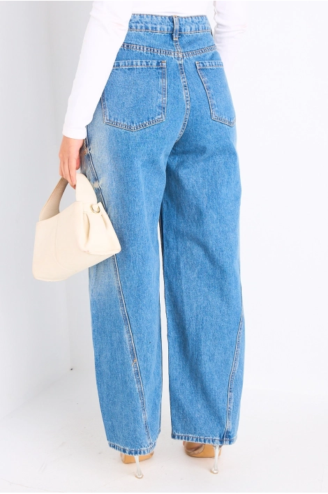 Jean's barrel bleu clair
