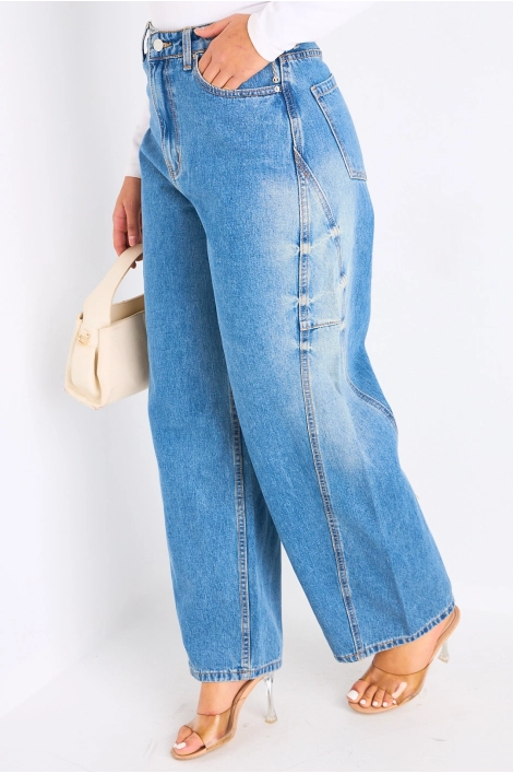 Jean's barrel bleu clair
