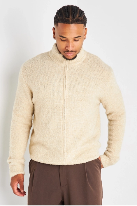 Gilet en laine beige