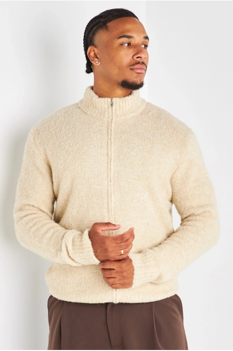 Gilet en laine beige