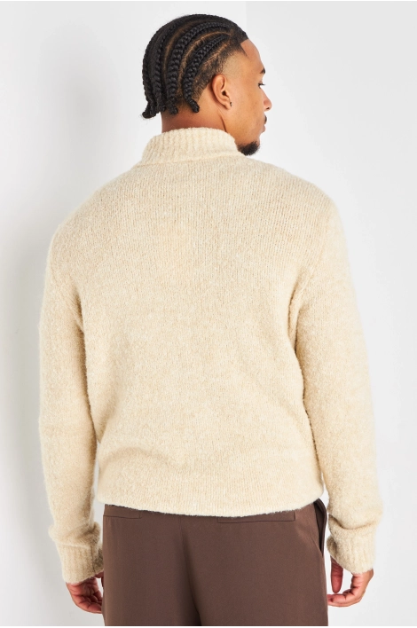 Gilet en laine beige