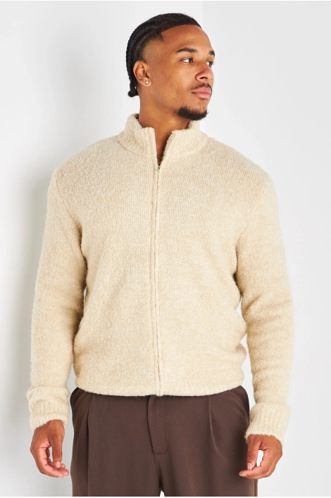 Gilet en laine beige