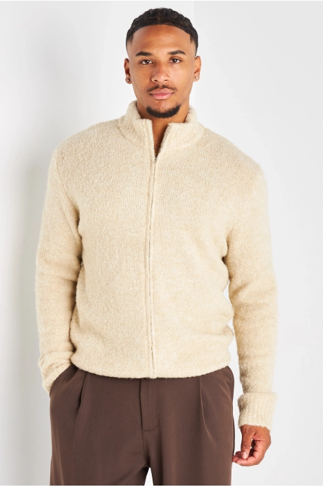 Gilet en laine beige