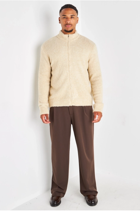 Gilet en laine beige