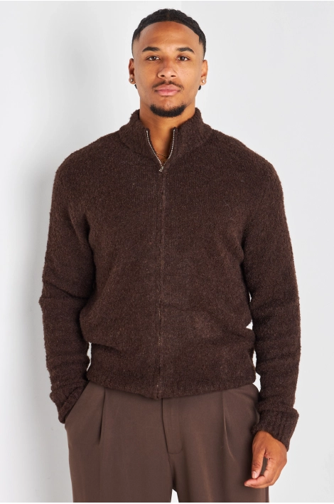 Gilet en laine marron