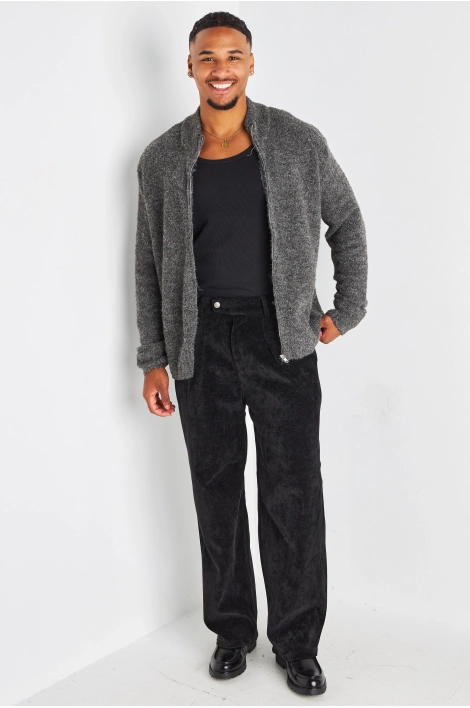 Gilet en laine gris