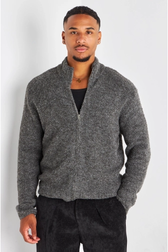 Gilet en laine gris