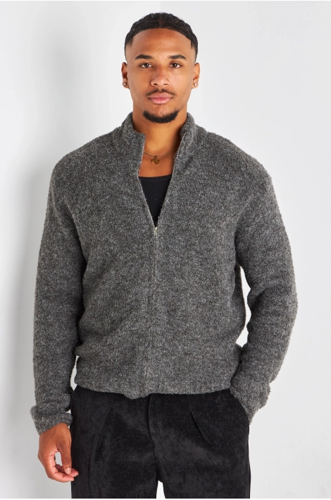 Gilet en laine gris