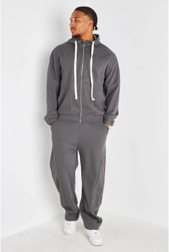 Ensemble 2 pièces : sweat + jogging gris