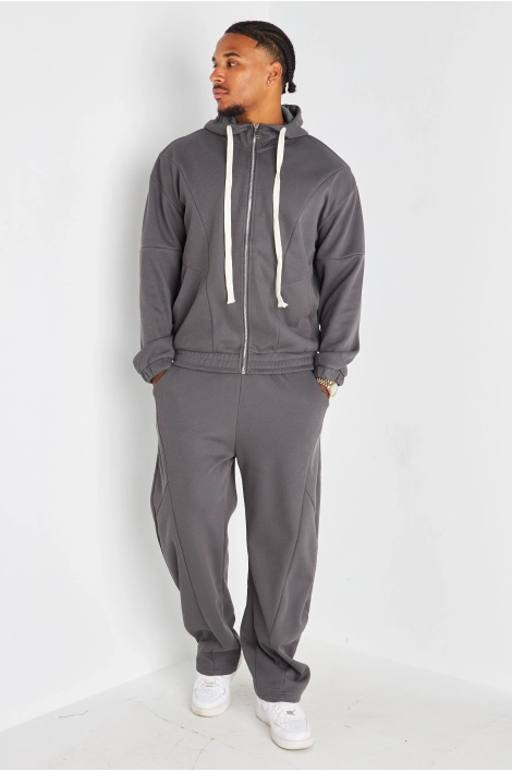 Ensemble 2 pièces : sweat + jogging gris