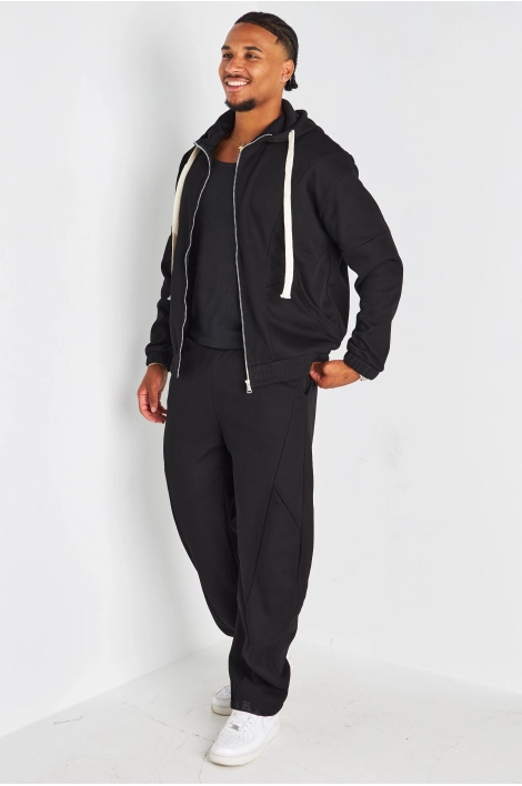 Ensemble 2 pièces : sweat + jogging noir