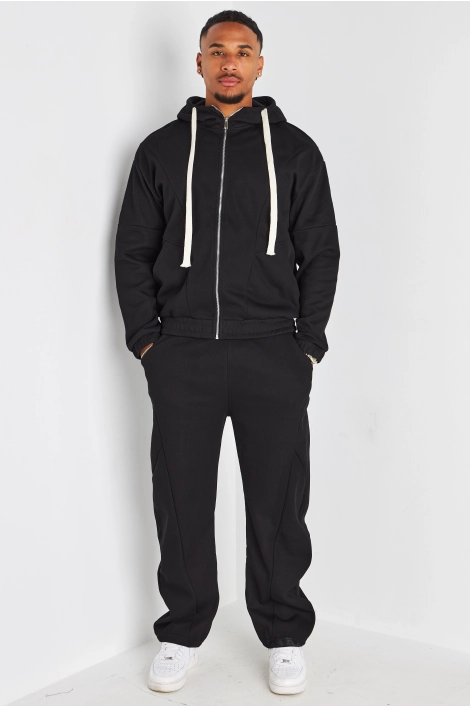 Ensemble 2 pièces : sweat + jogging noir