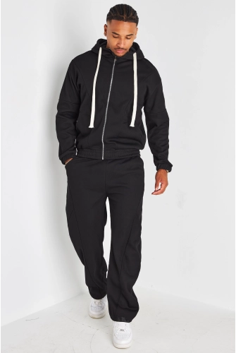 Ensemble 2 pièces : sweat + jogging noir