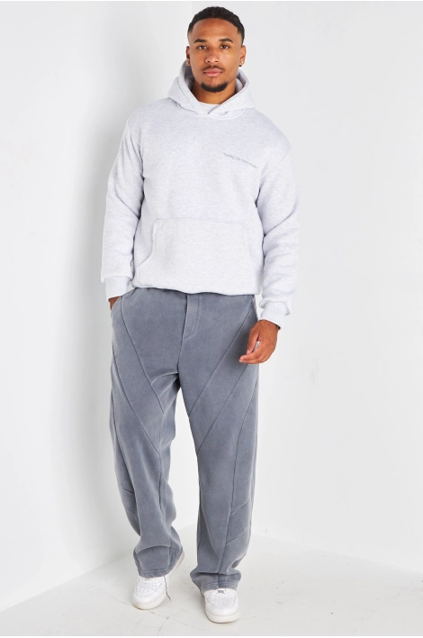 Jogging gris à coupe droite