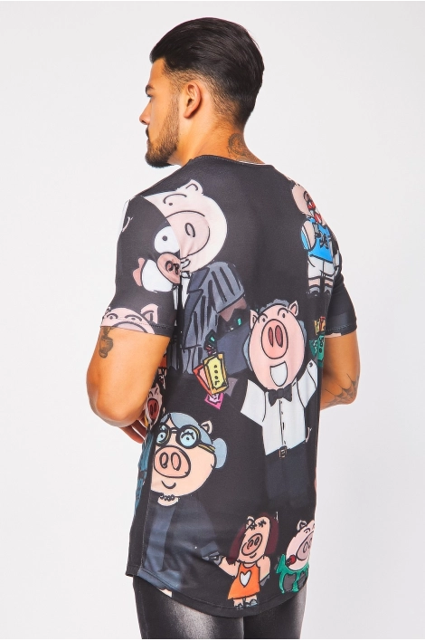 T-shirt blanc Mister pig