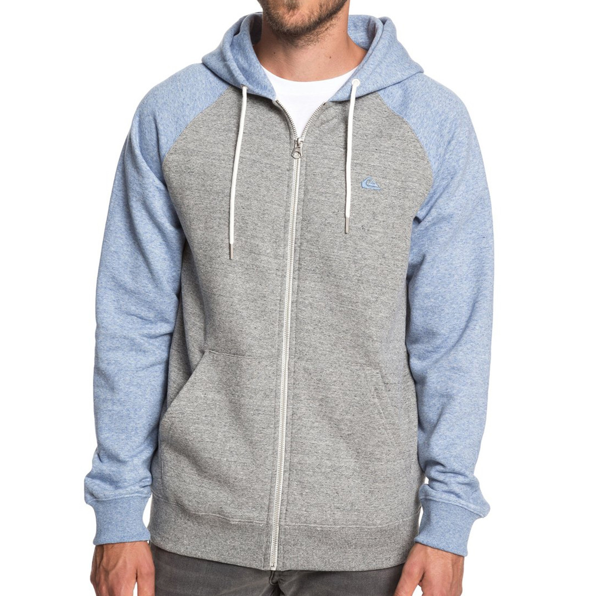 Sweat zippé Quiksilver Everyday bleu/gris