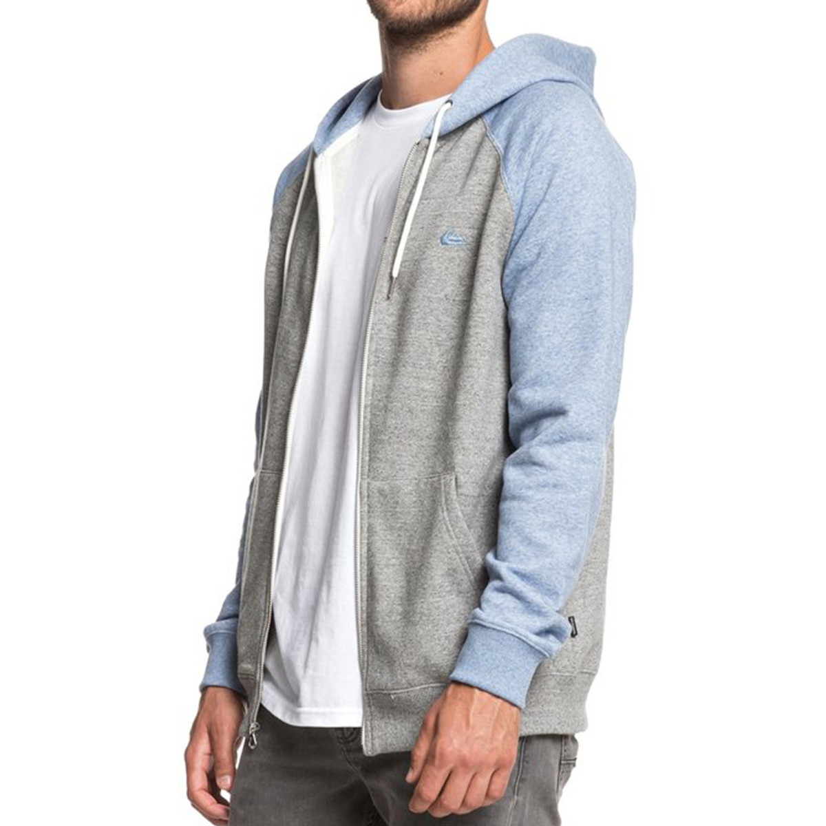 Sweat zippé Quiksilver Everyday bleu/gris