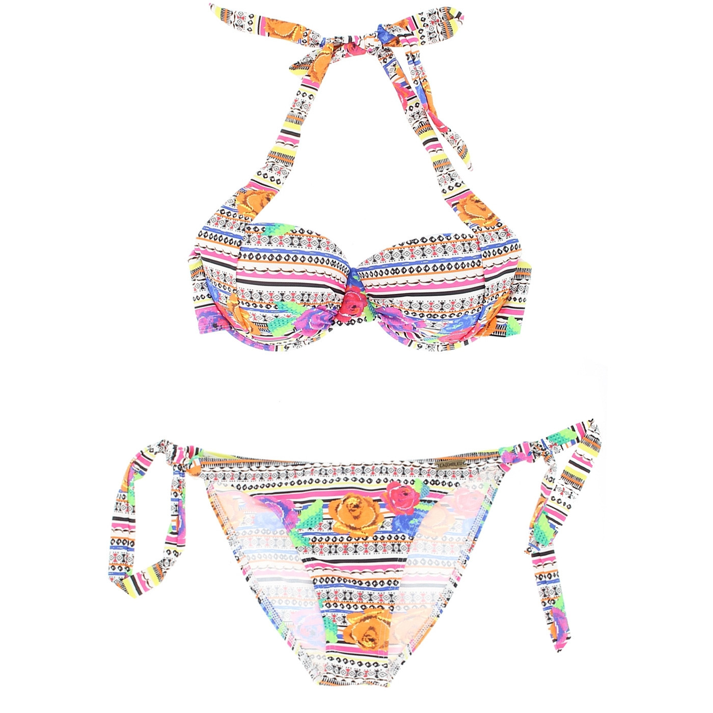 Two-piece victoire rose bikini
