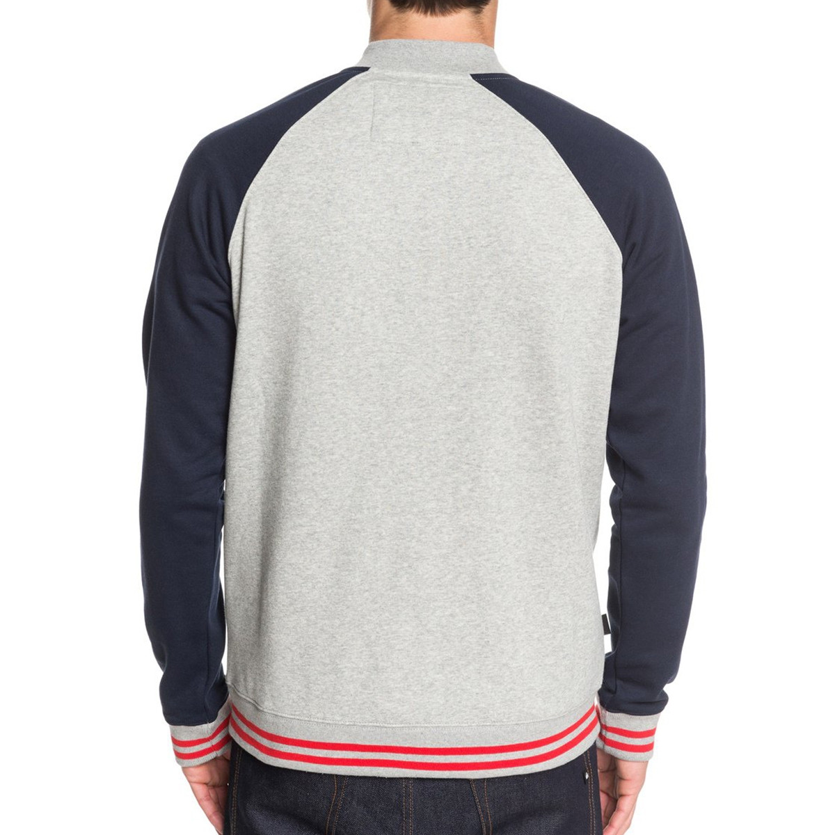 Sweat Bomber Quiksilver Saltwater Brigade grau