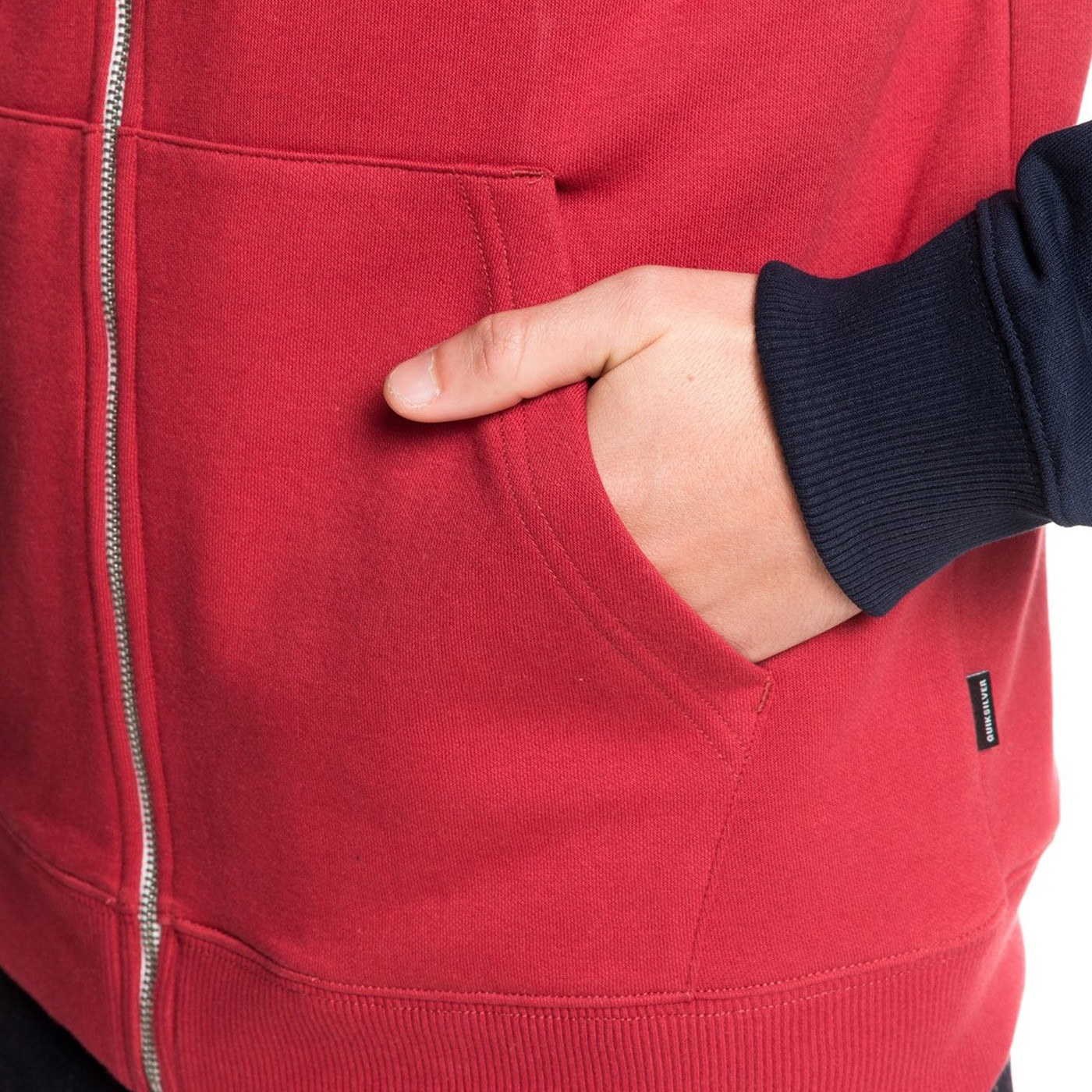 Sweat zippé Quiksilver Everyday rouge/bleu