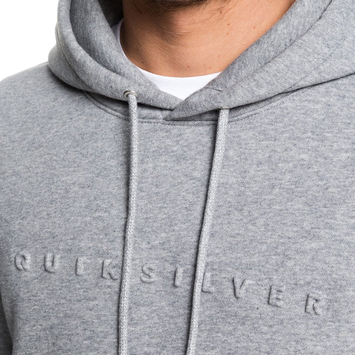 Sweat à capuche Quiksilver Emboss gris