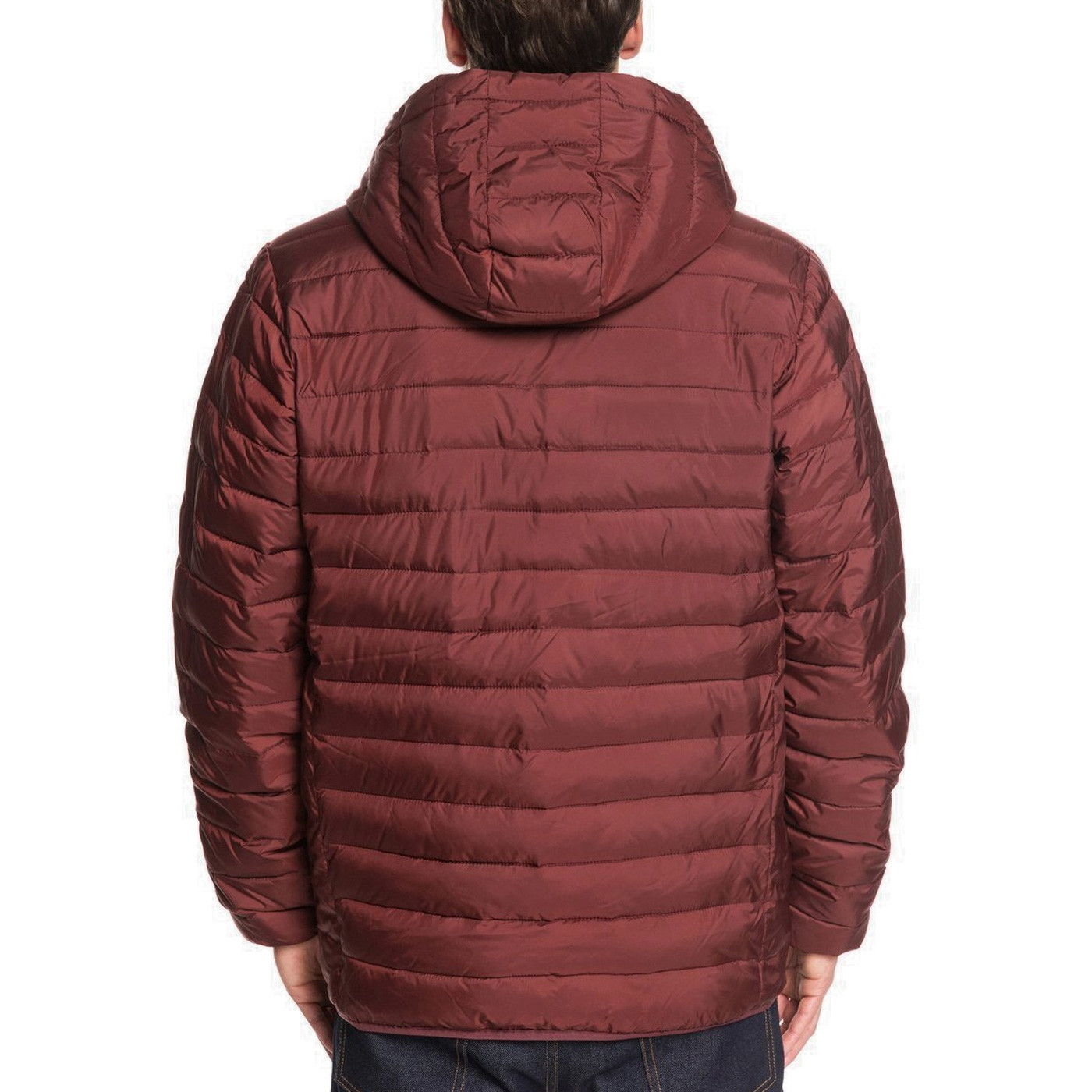 Quiksilver scaly bordeaux down jacket