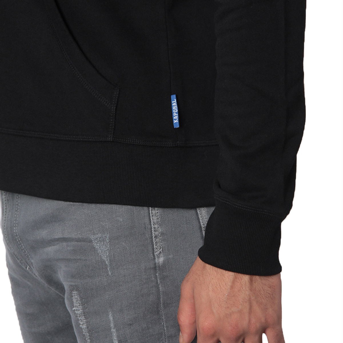 Sweat zippé Kaporal Peter noir