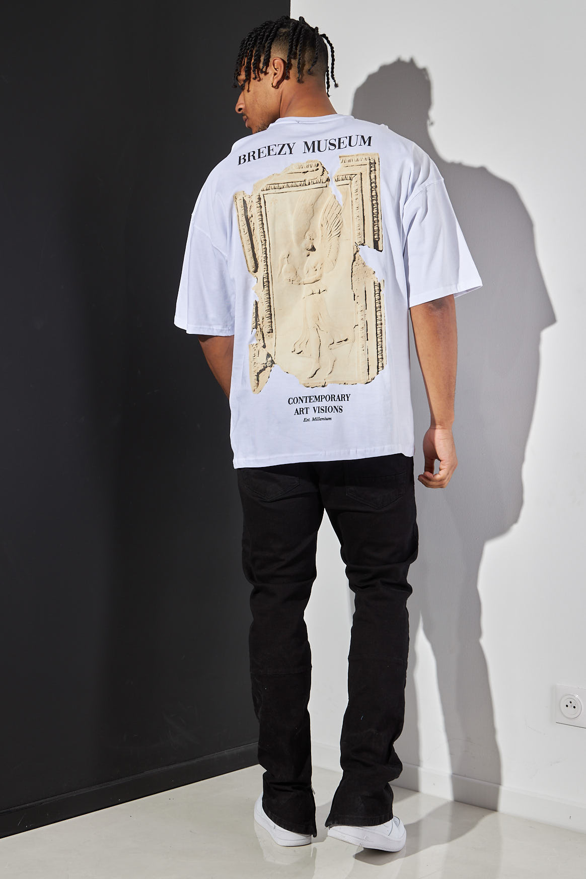 T-shirt blanc "contemporary art visions"