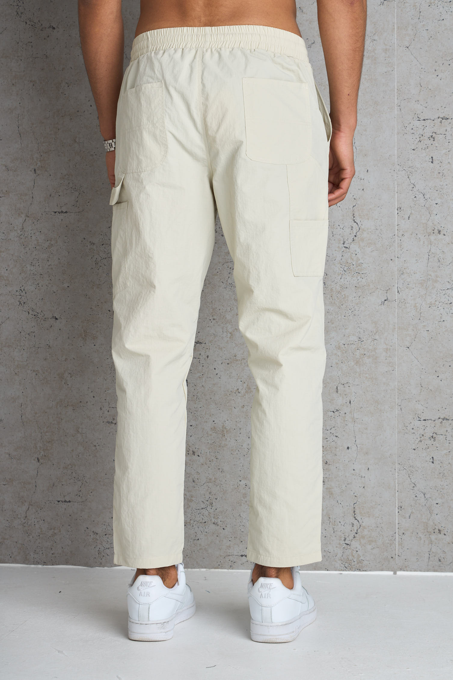 Jogging en toile beige