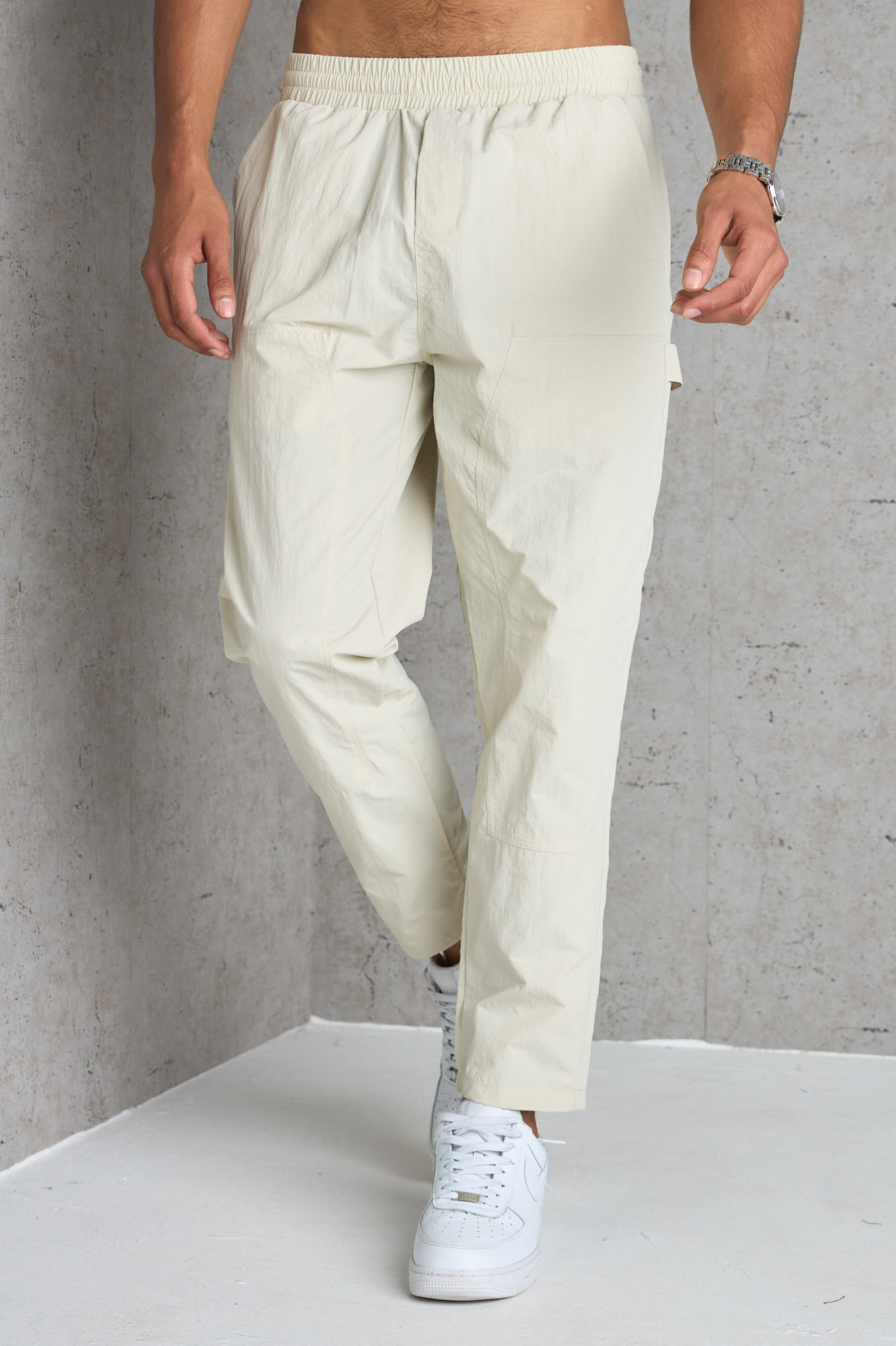 Jogging en toile beige