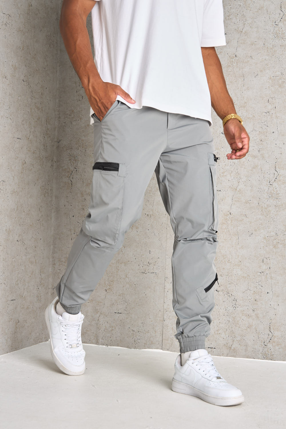 Jogger pants cargo grey
