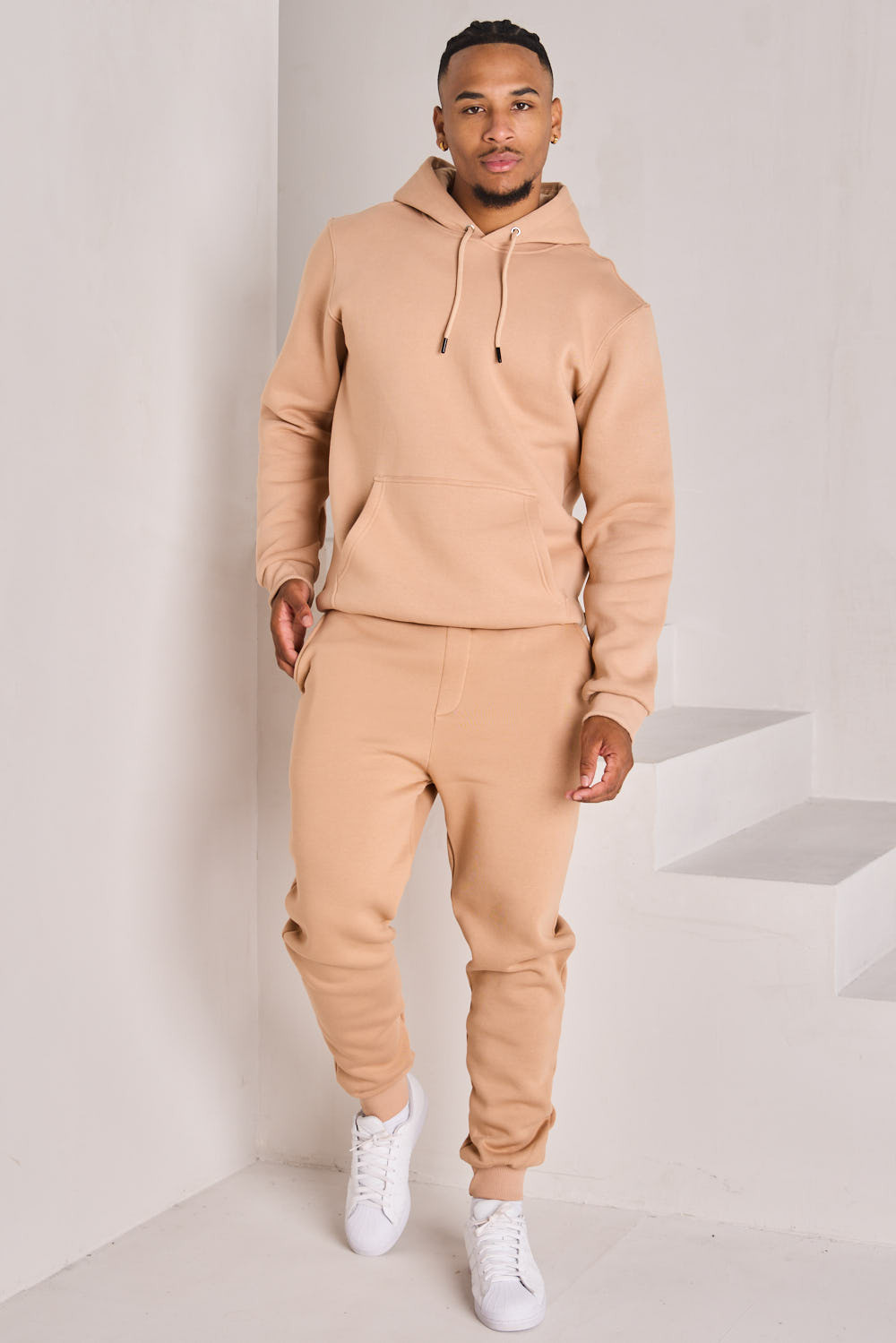 Ensemble 2 pièces sweat + jogging camel