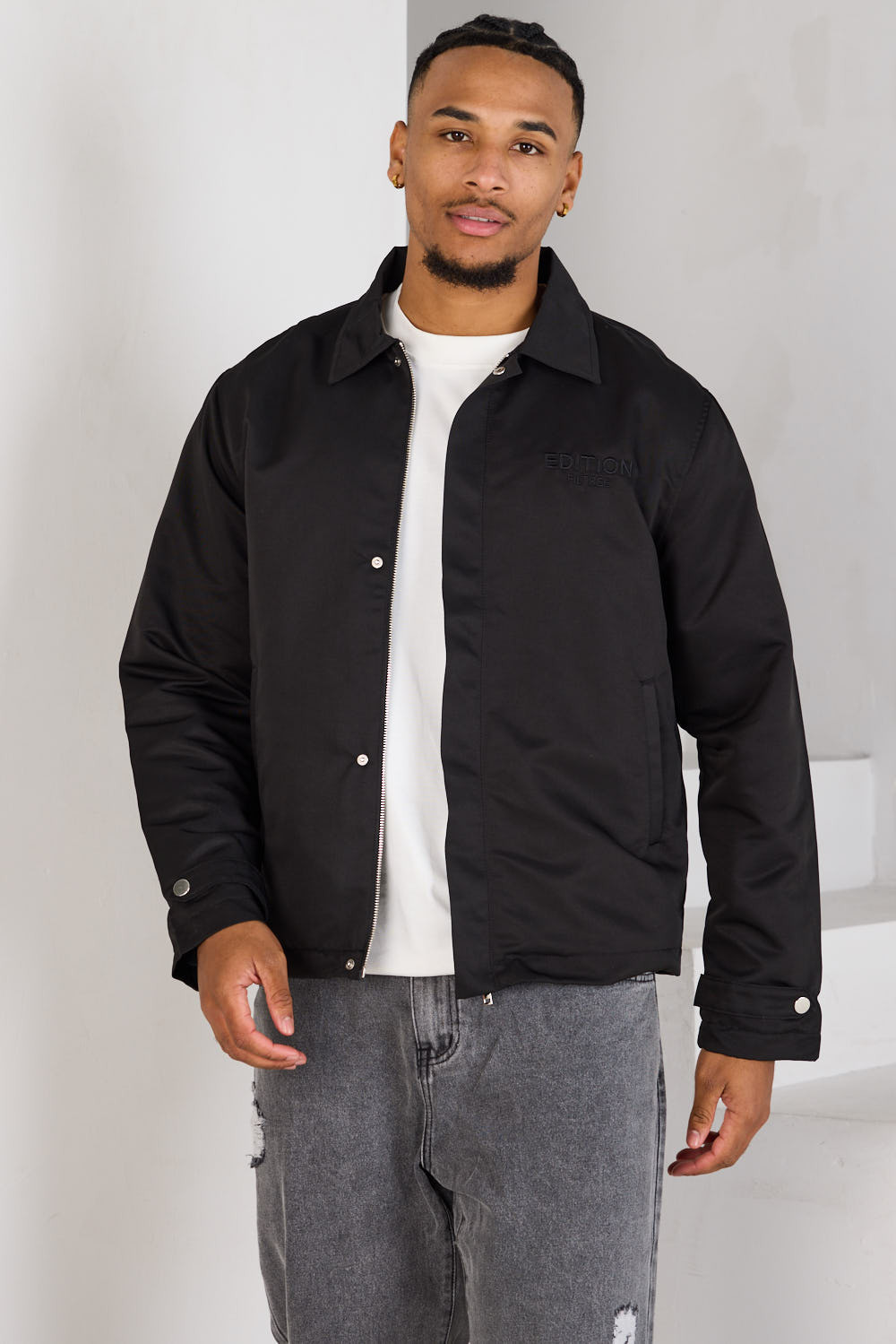 Veste noire zippée "edition filtree "