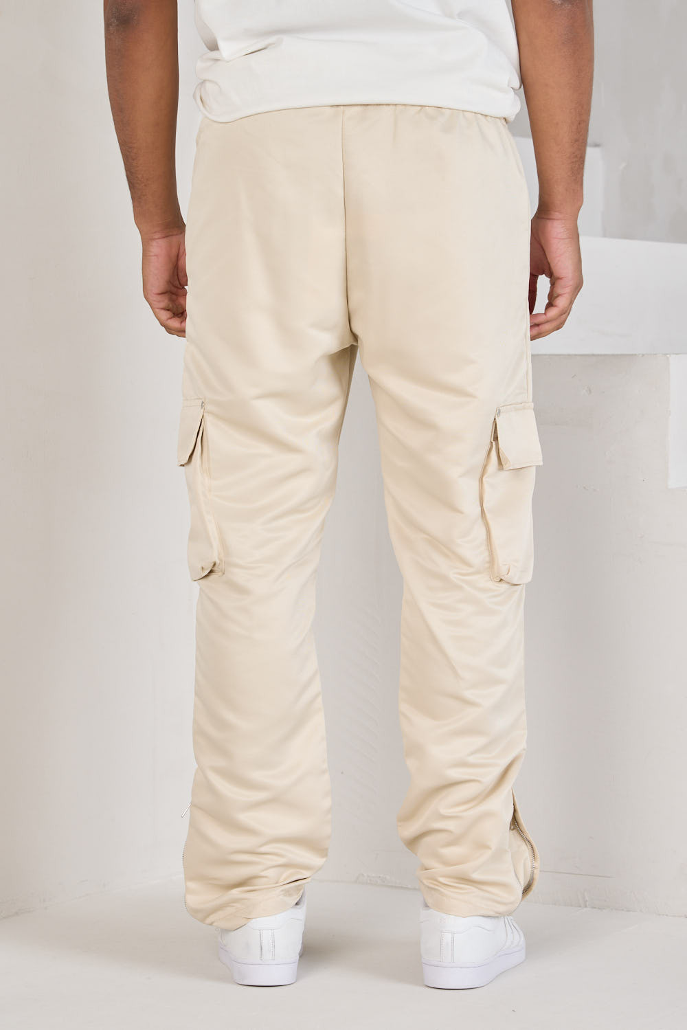 Jogger pant beige cargo