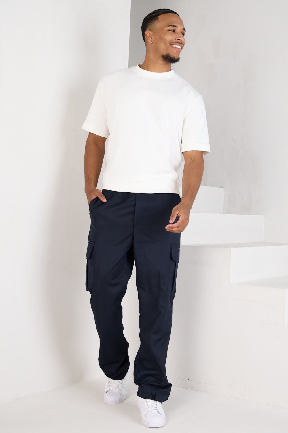 Jogging cargo bleu foncé