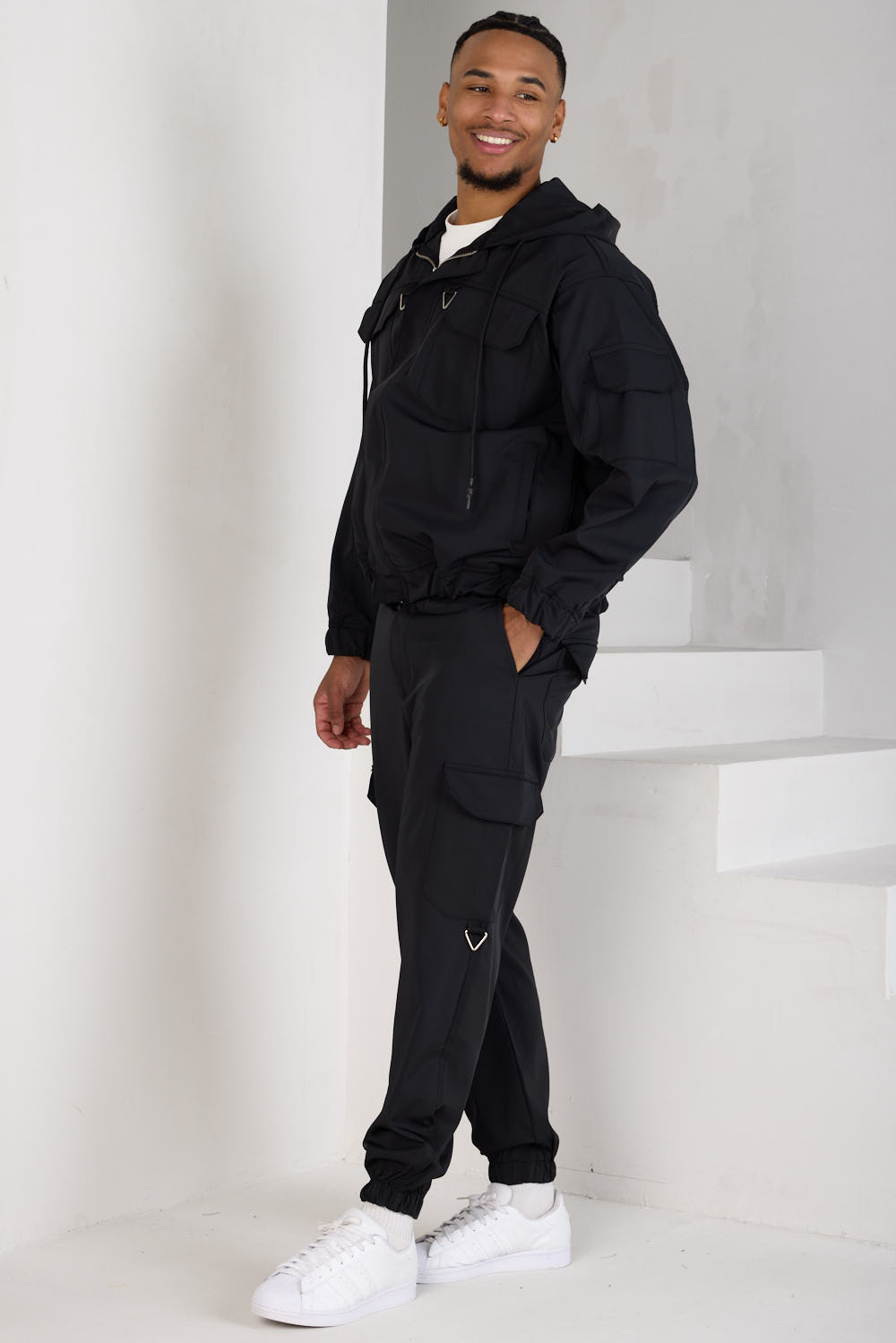 Ensemble 2 pièces veste + jogging noir