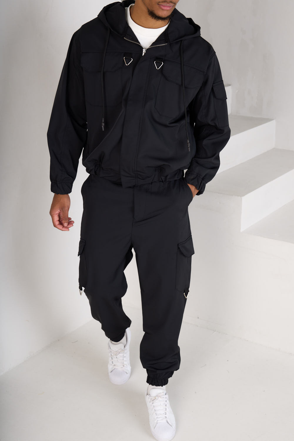 Ensemble 2 pièces veste + jogging noir