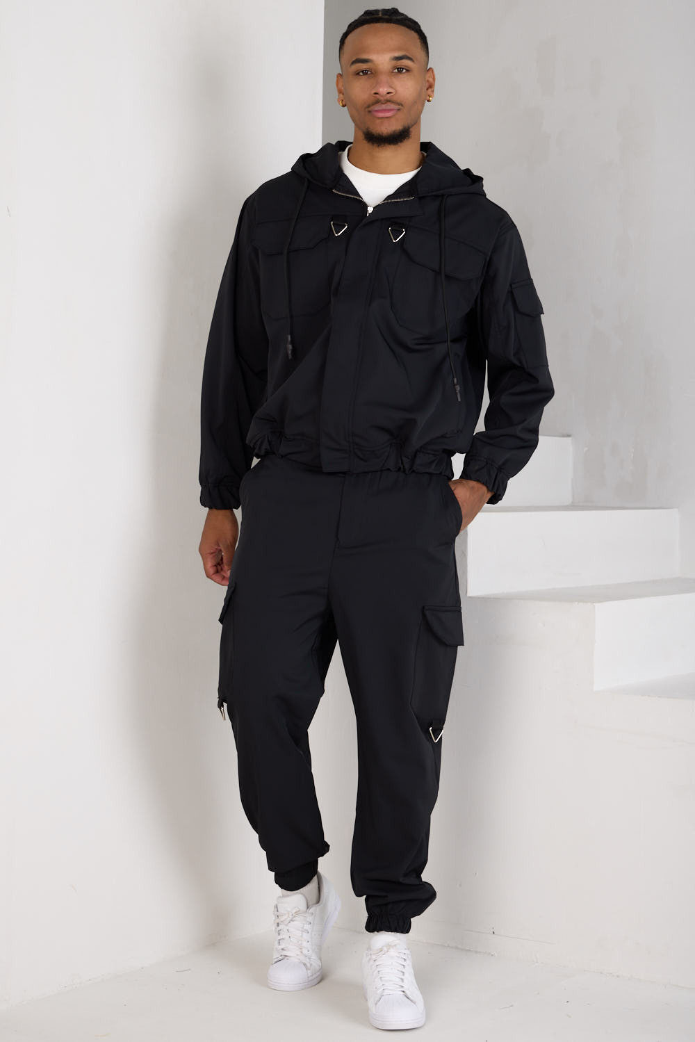 Ensemble 2 pièces veste + jogging noir