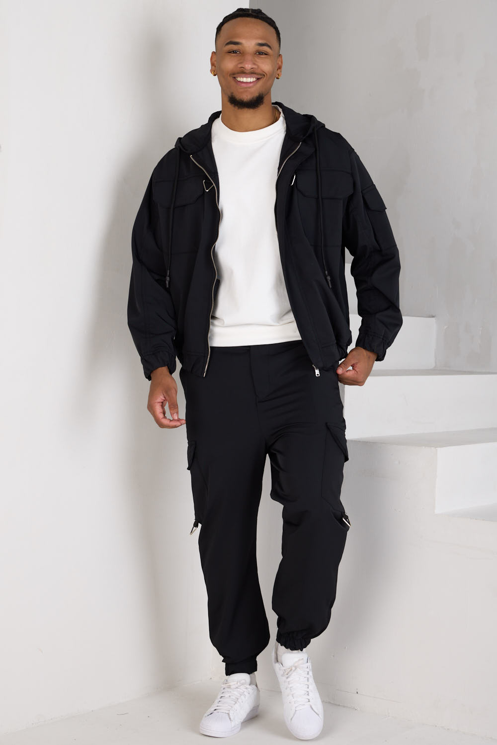 Ensemble 2 pièces veste + jogging noir