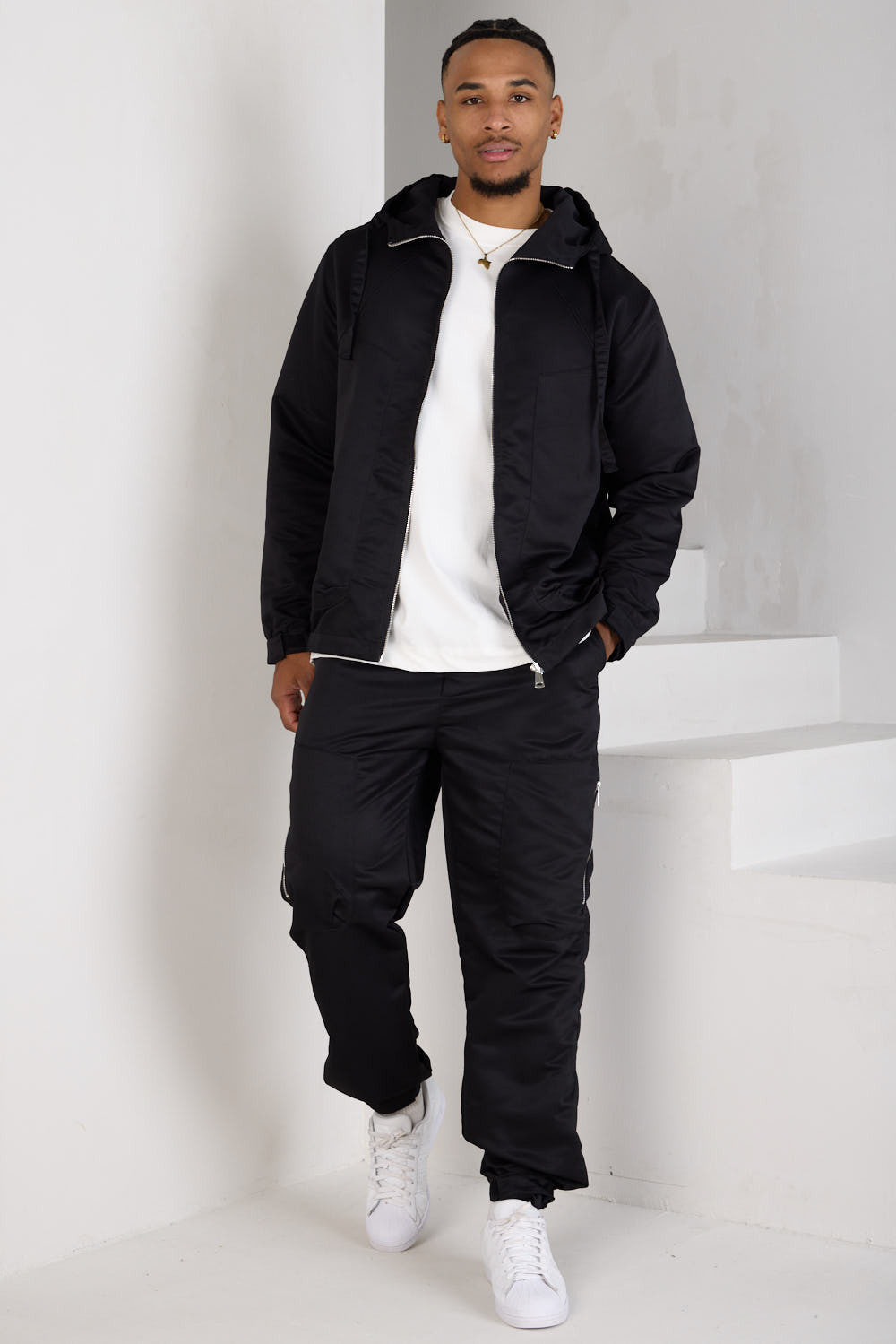 Ensemble 2 pièces veste + jogging noir