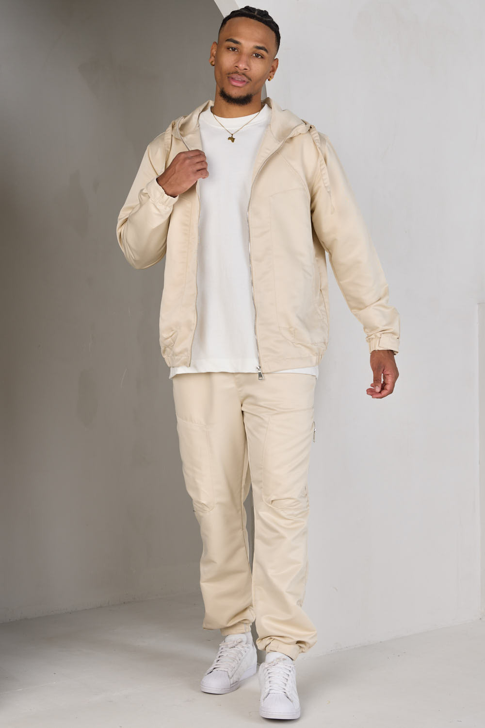 Ensemble 2 pièces veste + jogging beige