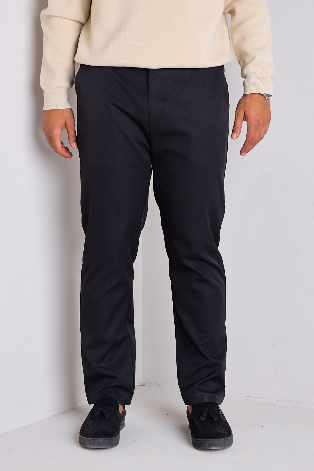 Pantalon à pinces noir
