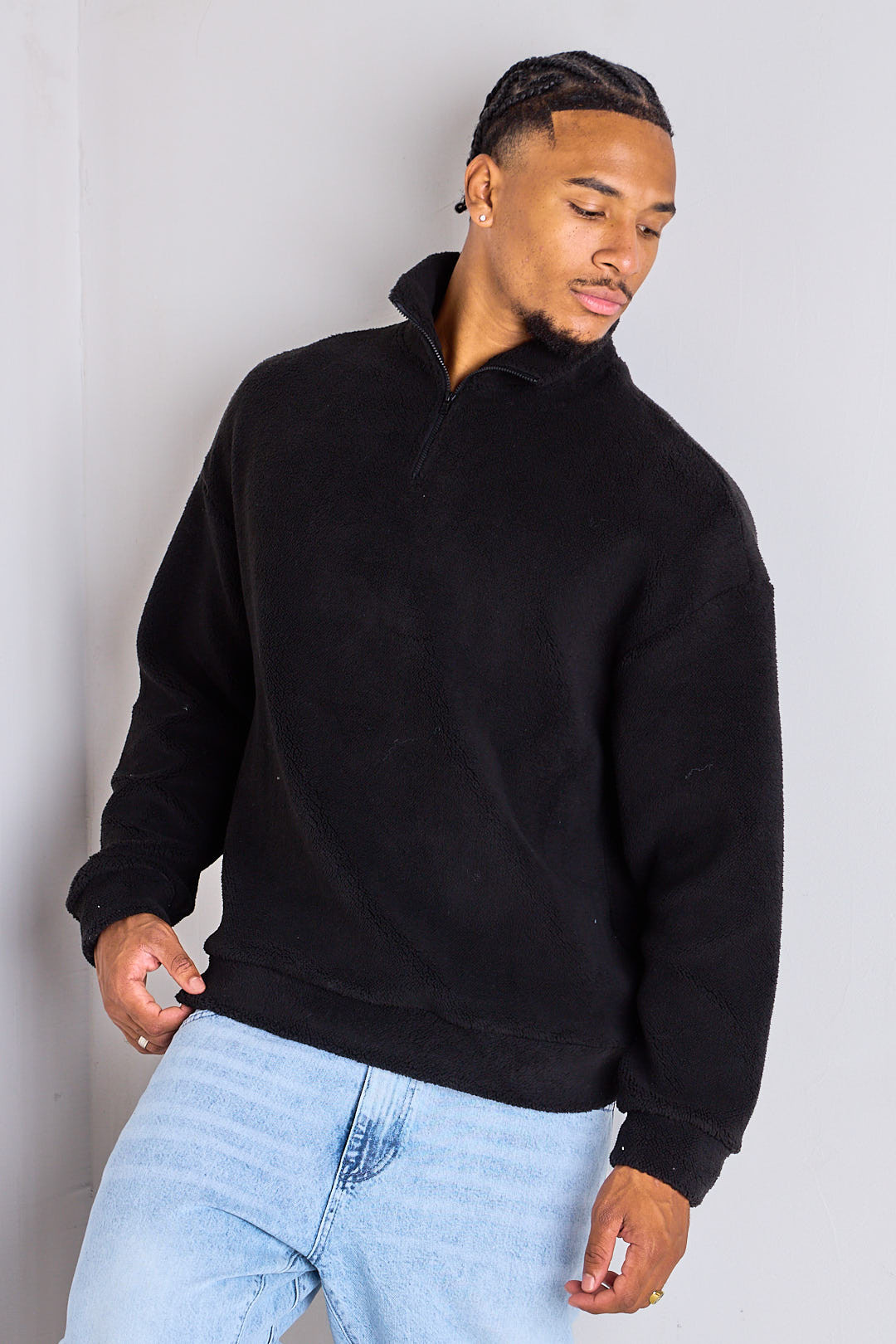 Pull polaire noir