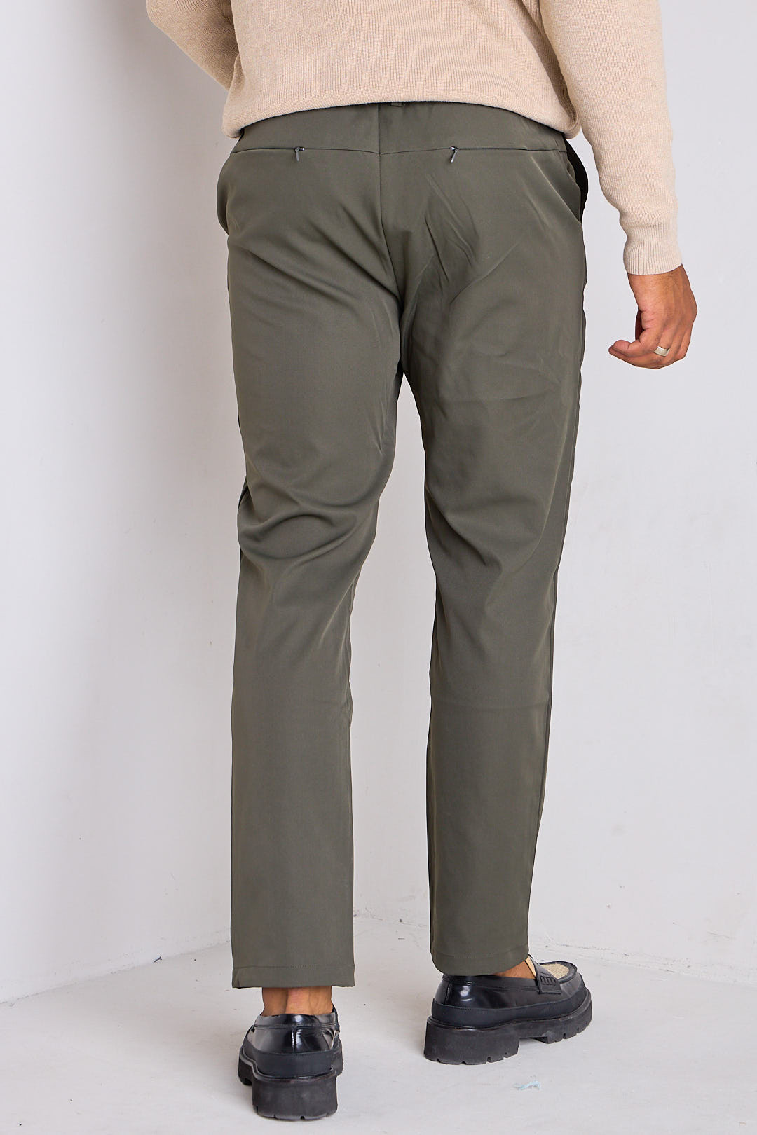 Pantalon à pinces kaki