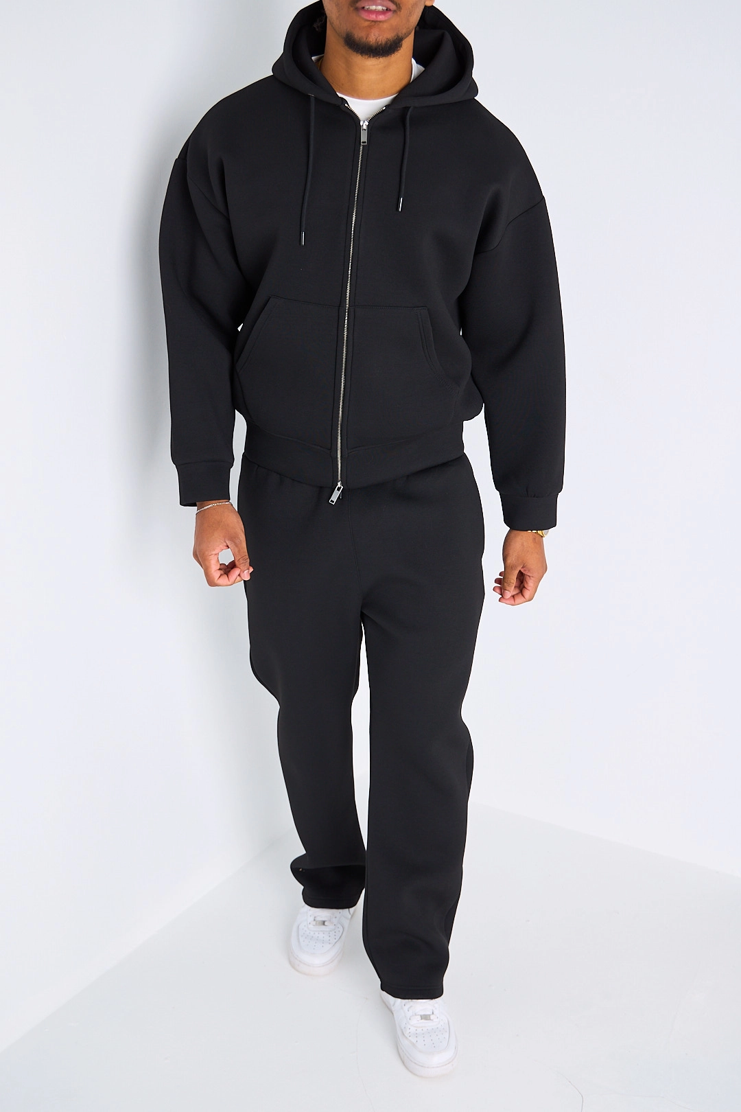 Ensemble 2 pièces noir veste à capuche + jogging