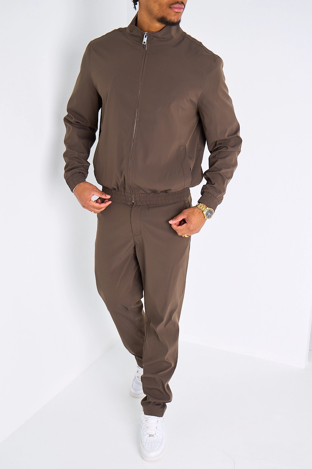 Ensemble 2 pièces veste + jogging marron