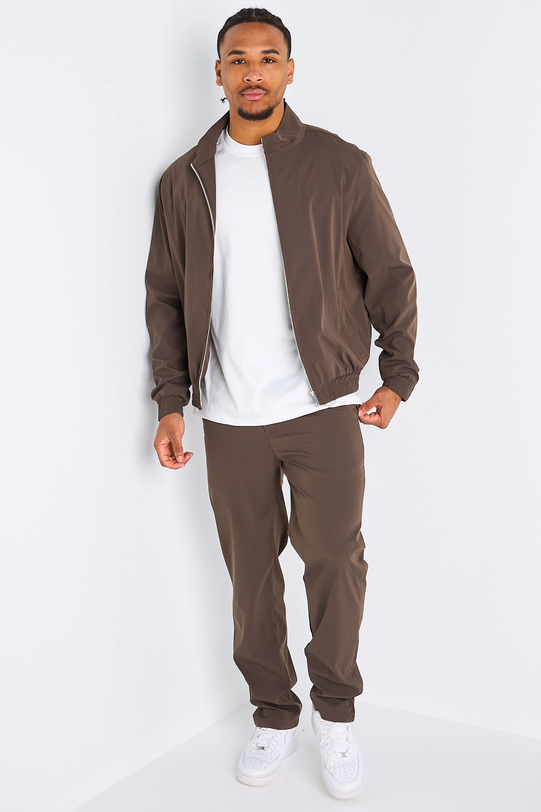 Ensemble 2 pièces veste + jogging marron